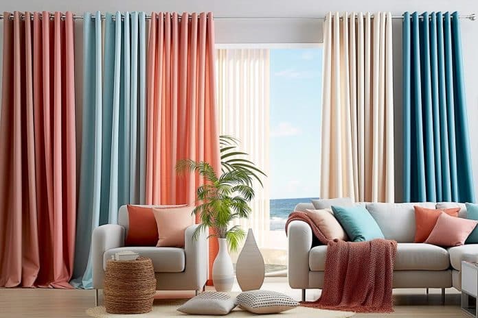 Illustration de différentes nuances de couleurs pour la maison, créant une atmosphère chaleureuse et accueillante.